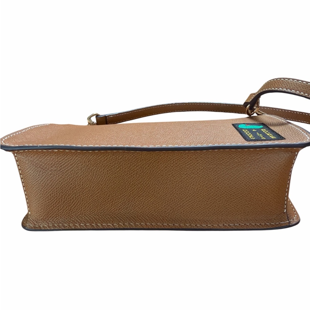 Dooney & Bourke Alpine Demi 20 Caramel Pebble Leather with Duck Logo, NWT - Picture 6 of 8